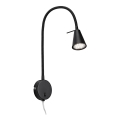 Briloner 2082-015 - LED flexibele wandlamp COMFORT LIGHT 1xGU10/5W/230V zwart