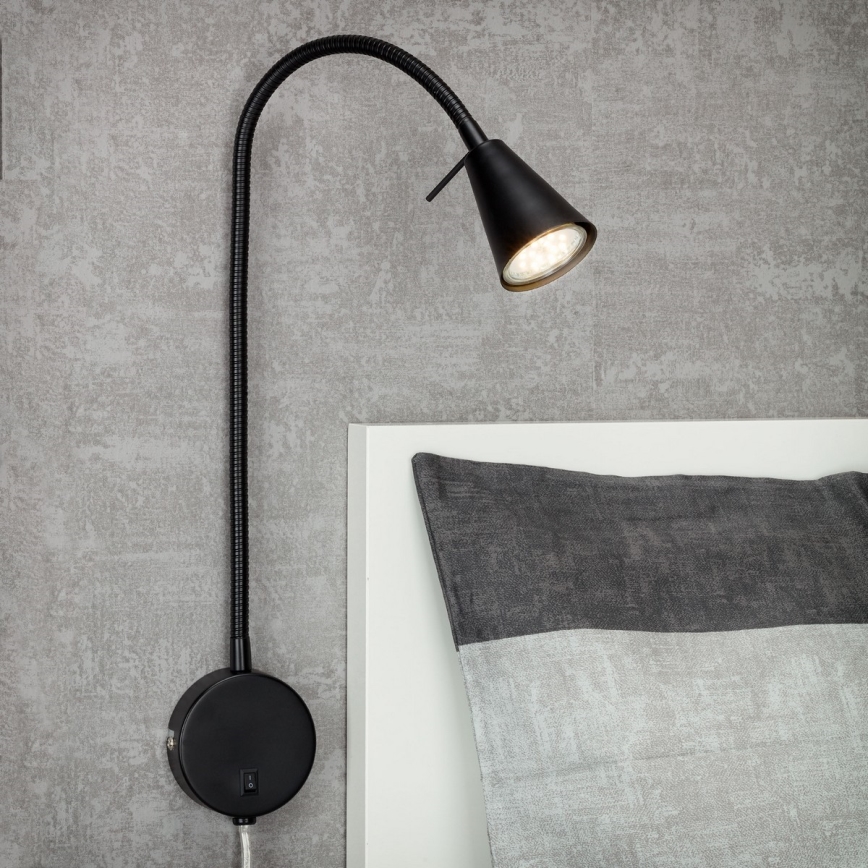 Briloner 2082-015 - LED Wandlamp COMFORT LIGHT 1xGU10/5W/230V zwart