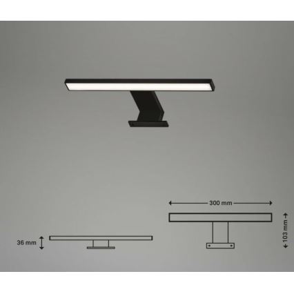 Briloner 2104-015 - LED Badkamer spiegelverlichting DUN LED/5W/230V 30 cm IP44