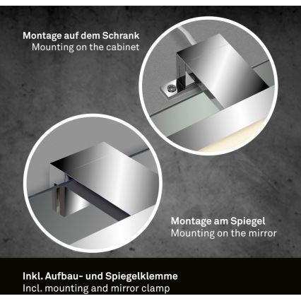 Briloner 2104-018 - LED Badkamer spiegelverlichting DUN LED/5W/230V 30 cm IP44