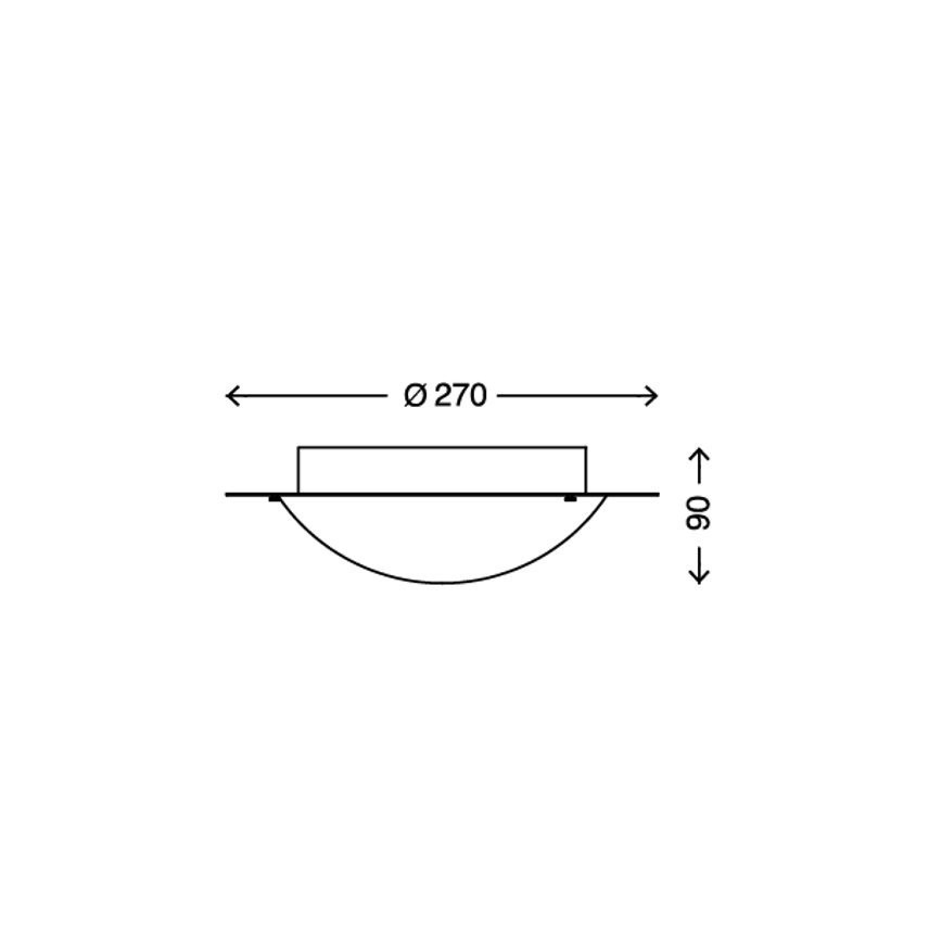 Briloner 2120-018 - Badkamer plafondverlichting SPLASH 1xE27/60W/230V IP23