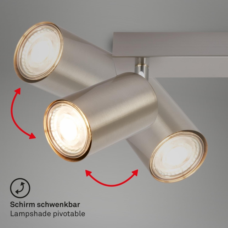 Briloner 2172-022 - Spotarmatuur SPOT 2xGU10/9W/230V mat chroom