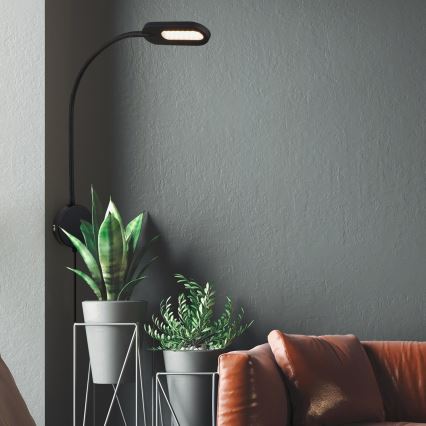 Briloner 2177015 - LED Dimbaar flexible wall lamp LED/6W/230V zwart