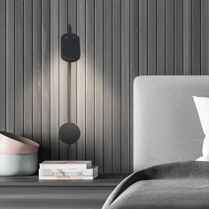 Briloner 2177015 - LED Dimbaar flexible wall lamp LED/6W/230V zwart