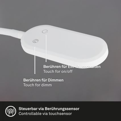 Briloner 2177016 - LED Dimbaar wand flexibel lamp LED/6W/230V wit