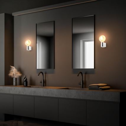 Briloner 2182-018 - Wandlamp voor de badkamer DONGA 1xE27/10W/230V IP44 glanzend chroom