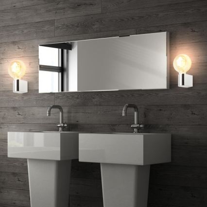 Briloner 2182-018 - Wandlamp voor de badkamer DONGA 1xE27/10W/230V IP44 glanzend chroom