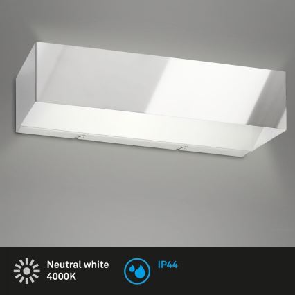 Briloner 2204-018 - LED Wandlamp voor buiten LED/8W/230V IP44 glanzend chroom