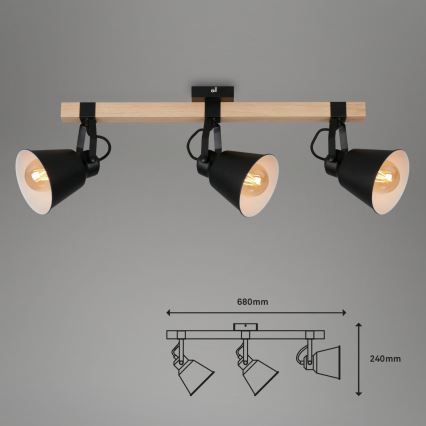 Briloner 2406-035 - Spot SPOT 3xE27/40W/230V