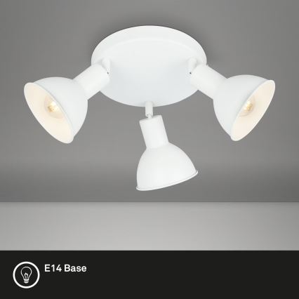 Briloner 2674-036 - Spot RETRO 3xE14/25W/230V wit