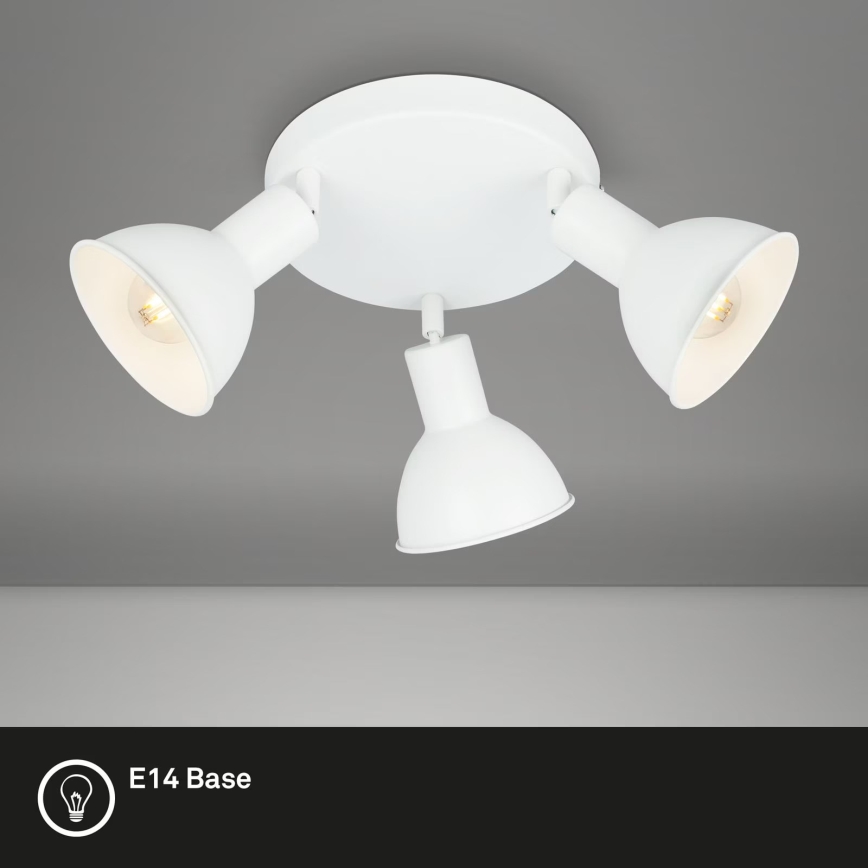 Briloner 2674-036 - Spot RETRO 3xE14/25W/230V wit
