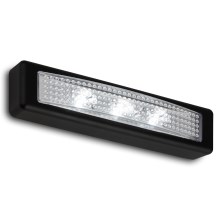 Briloner 2689-035 - LED Oriëntatieverlichting aanraken LERO LED/0,18W/3xAAA zwart