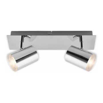 Briloner 2731-028 - Badkamerspot BANYO 2xGU10/5W/230V IP44 glanzend chroom