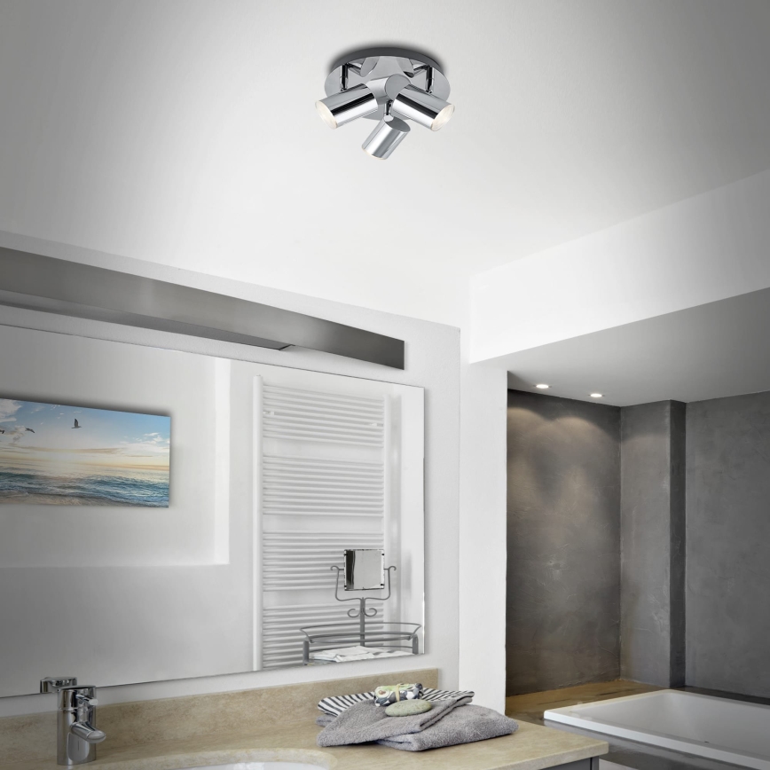 Briloner 2731-038 - plafondspot CUP 3xGU10/5W/230V glanzend chroom