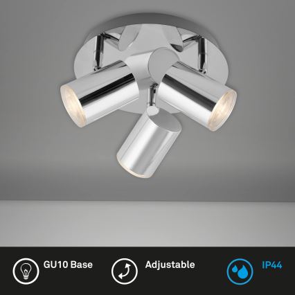 Briloner 2731-038 - plafondspot CUP 3xGU10/5W/230V glanzend chroom