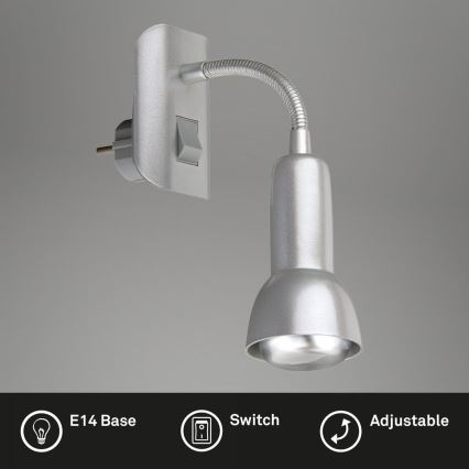Briloner 2739-014P - Lamp met stekker 1xE14/25W/230V