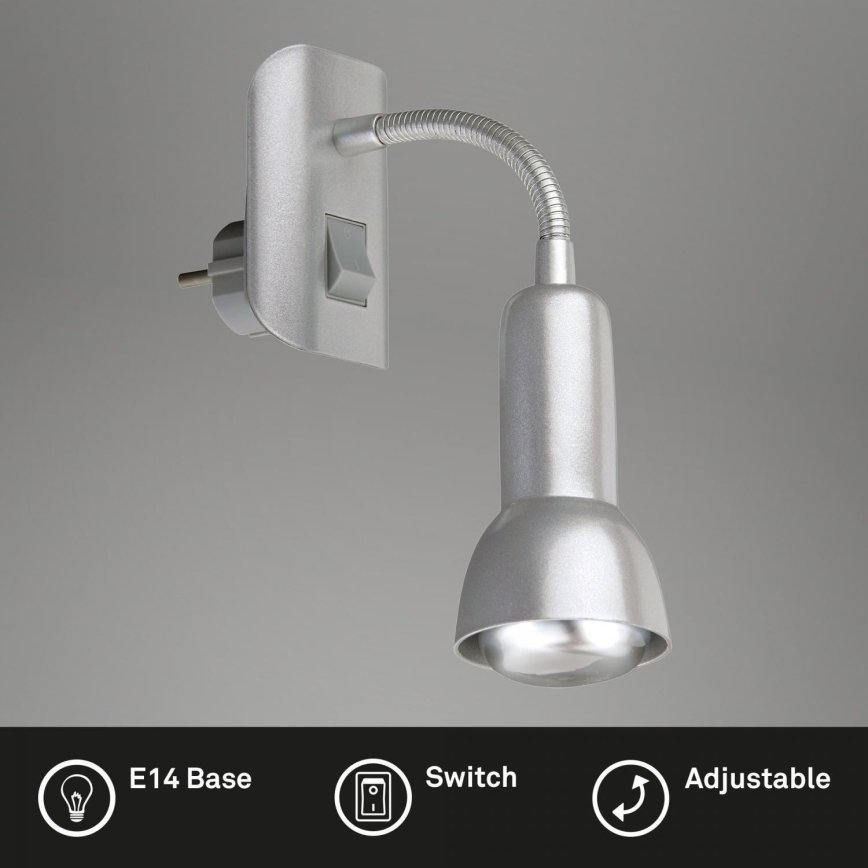Briloner 2739-014P - Lamp met stekker 1xE14/25W/230V