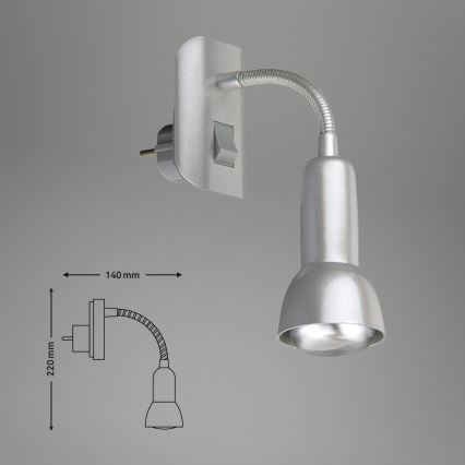Briloner 2739-014P - Lamp met stekker 1xE14/25W/230V