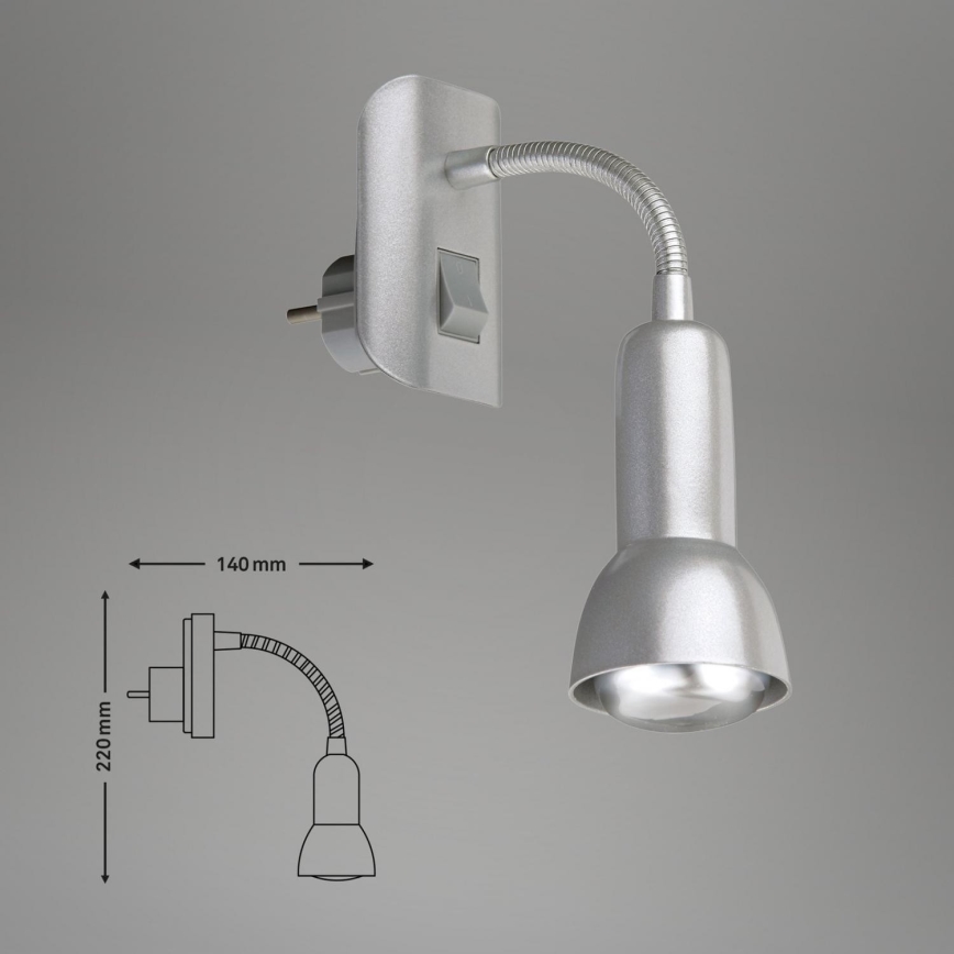 Briloner 2739-014P - Lamp met stekker 1xE14/25W/230V