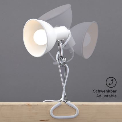 Briloner 2790-016 - Klemlamp FIX 1xE14/8W/230V wit