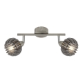 Briloner 2852- 026 - Spot RETRO 2xE14/5,5W/230V rubberen boom