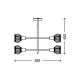 Briloner 2855-045 - Hanglamp met vaste pendel 4xE14/5,5W/230V