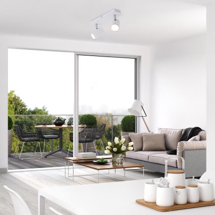 Briloner 2857-026 - Witte Spot Verlichting SPOT 2x GU10 / 40W / 230V