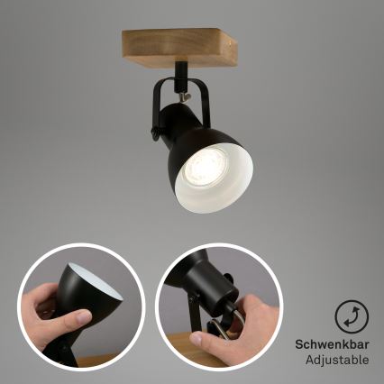 Briloner 2902-015 - Spot SPOT 1xGU10/35W/230V rubberen boom