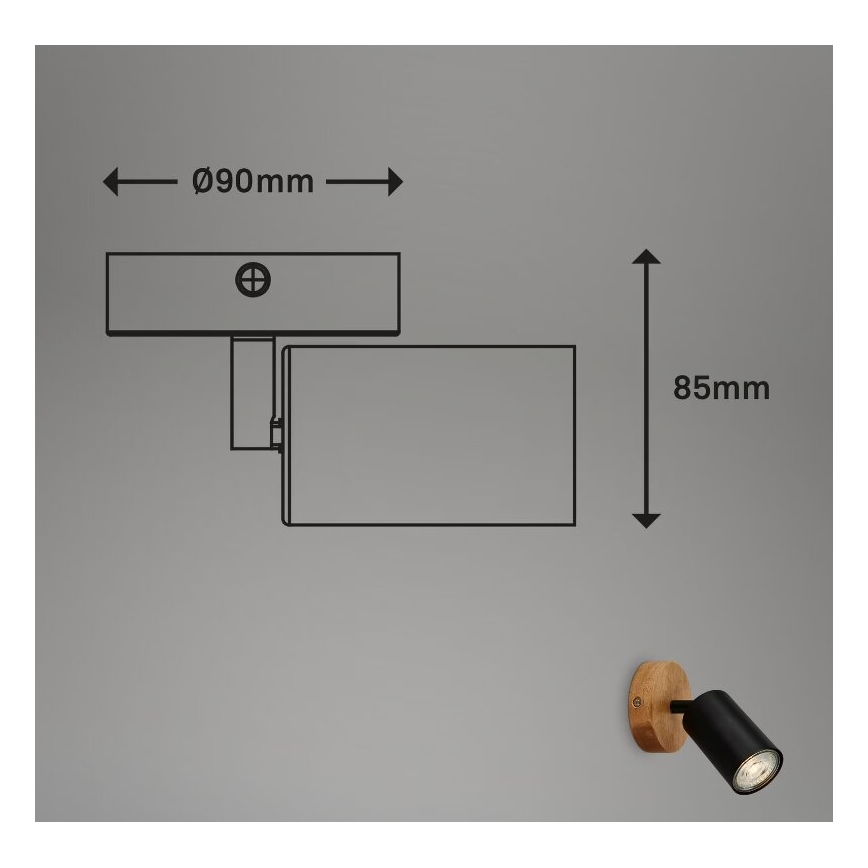 Briloner 2922-015 - Wandspot SPOT 1xGU10/9W/230V