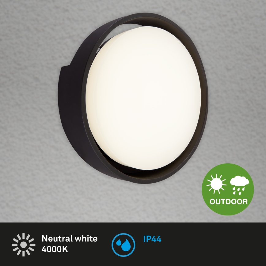 Briloner 3019-015 - LED Wandlamp voor buiten GENUA LED/18W/230V IP44 zwart