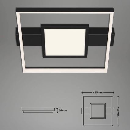 Briloner 3028-015 - Dimbare LED Plafondlamp FRAME LED/38W/230V