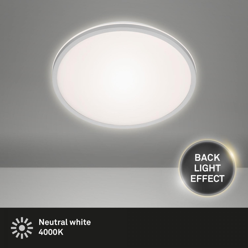 Briloner 3046-014 - LED Plafondlamp LED/15W/230V 4000K diameter 28 cm zilver