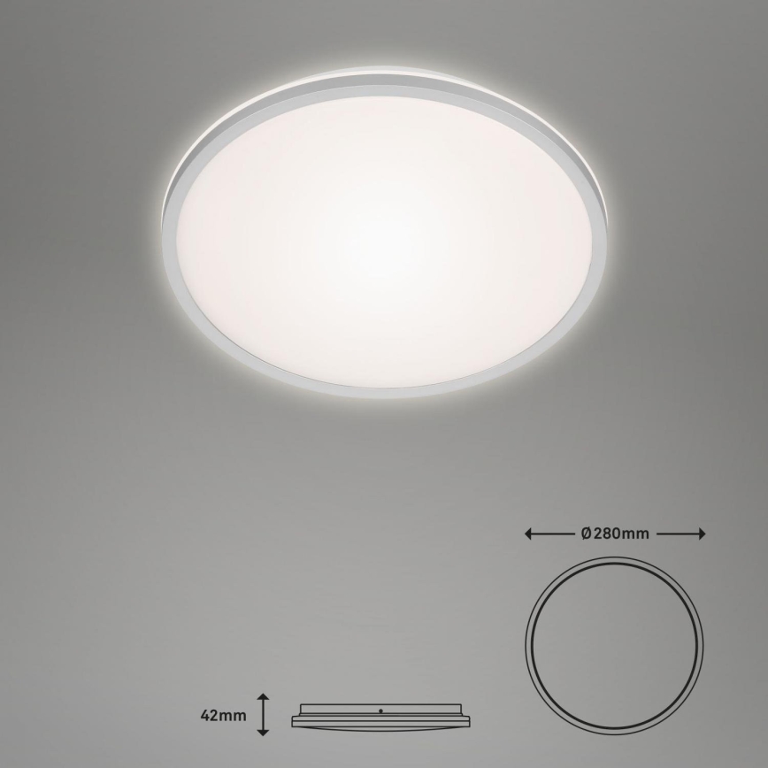 Briloner 3046-014 - LED Plafondlamp LED/15W/230V 4000K diameter 28 cm zilver
