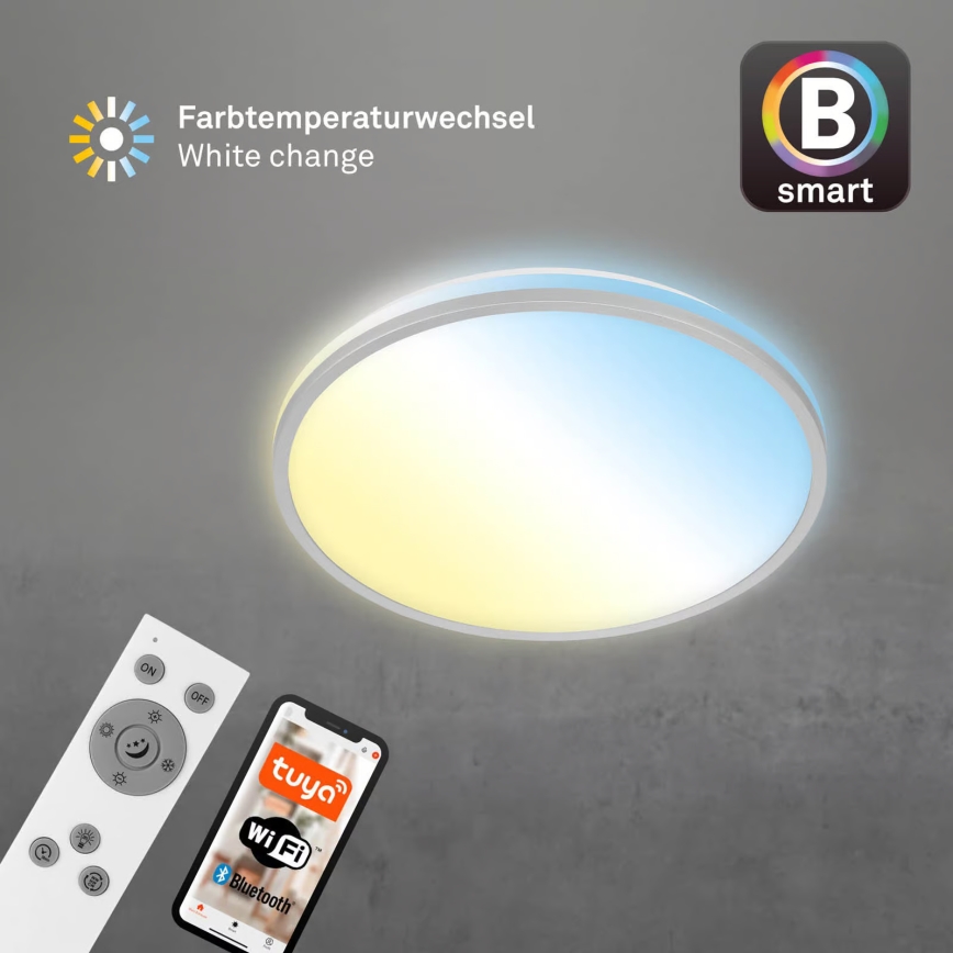 Briloner 3064-014 - Dimbare LED-plafondlamp IVY LED/24W/230V Wi-Fi Tuya Ø 33,3 cm + afstandsbediening