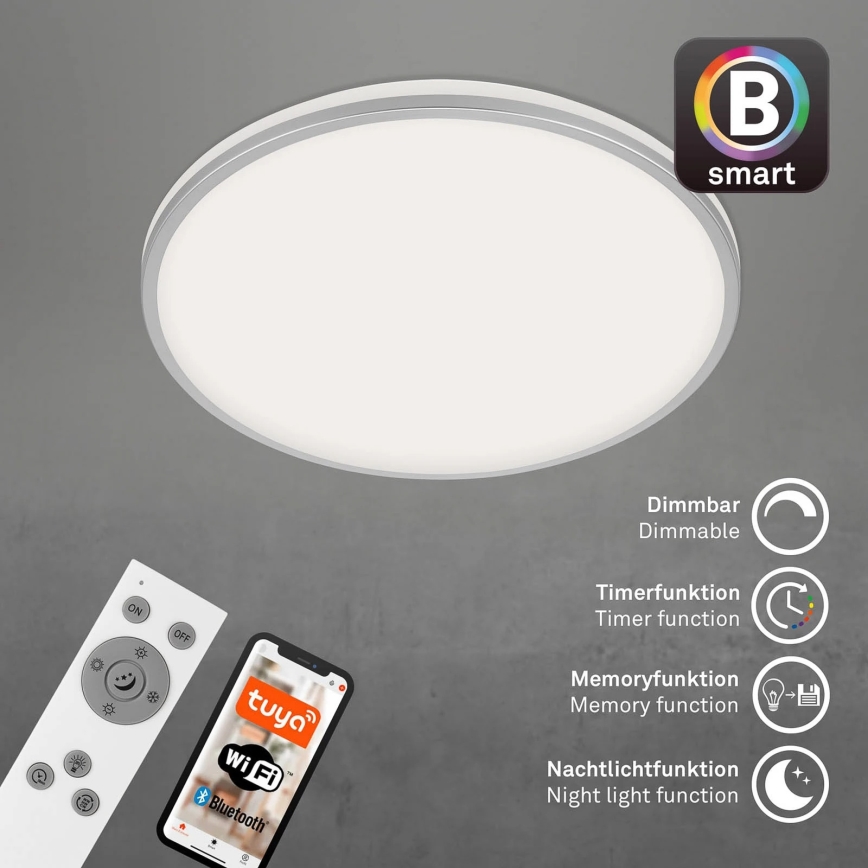 Briloner 3065-014 - Dimbare LED-plafondlamp IVY LED/42W/230V Wi-Fi Tuya Ø 49 cm + afstandsbediening