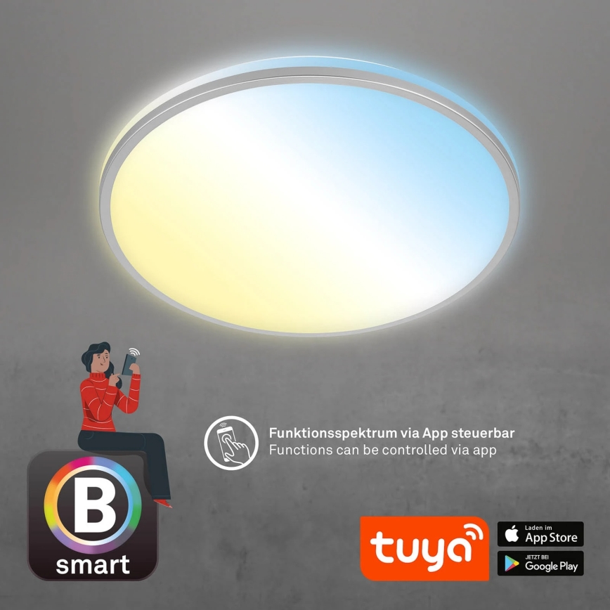 Briloner 3065-014 - Dimbare LED-plafondlamp IVY LED/42W/230V Wi-Fi Tuya Ø 49 cm + afstandsbediening