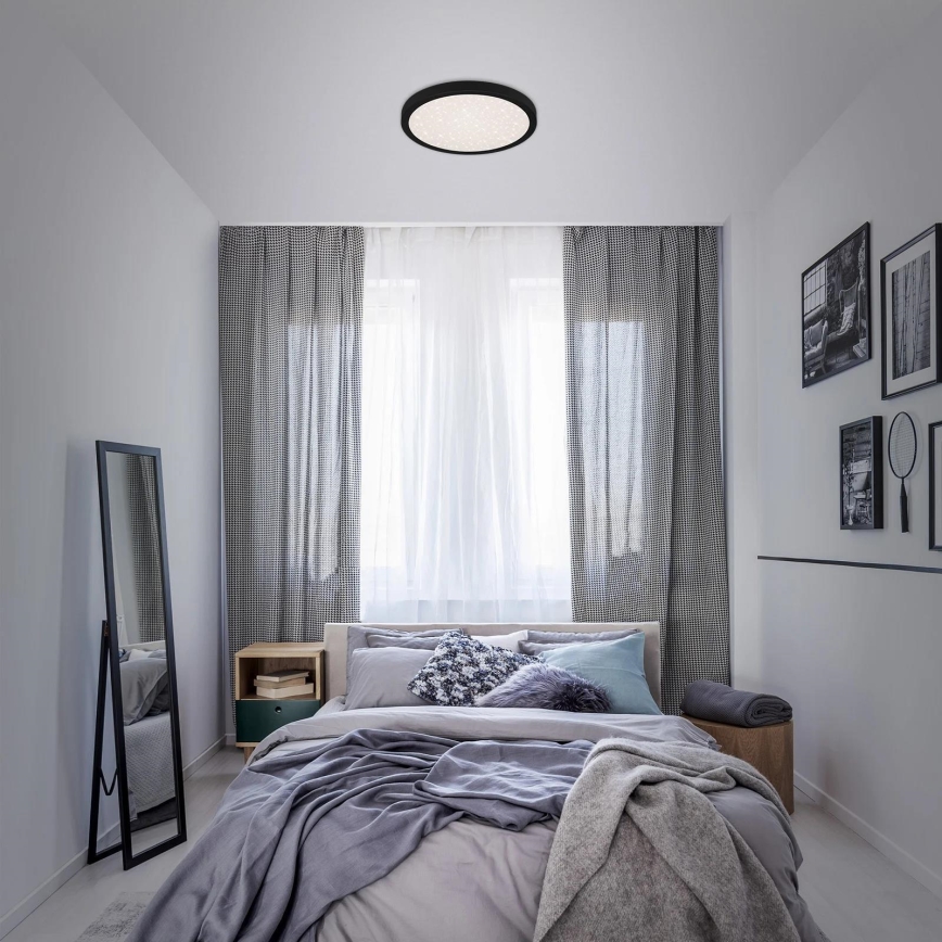 Briloner 3071-015 - LED Plafondlamp RUNA LED/24W/230V zwart