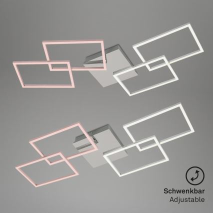 Briloner 3091-018 - Dimbare LED Plafondlamp FRAME LED/30W/230V glanzend chroom