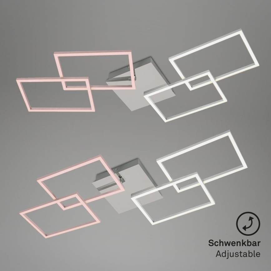 Briloner 3091-018 - Dimbare LED Plafondlamp FRAME LED/30W/230V glanzend chroom