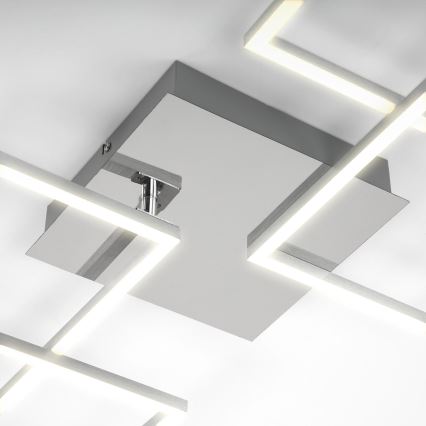 Briloner 3091-018 - Dimbare LED Plafondlamp FRAME LED/30W/230V glanzend chroom