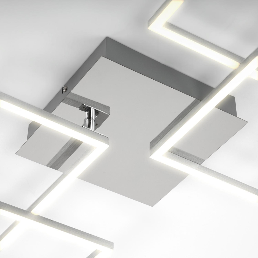 Briloner 3091-018 - Dimbare LED Plafondlamp FRAME LED/30W/230V glanzend chroom