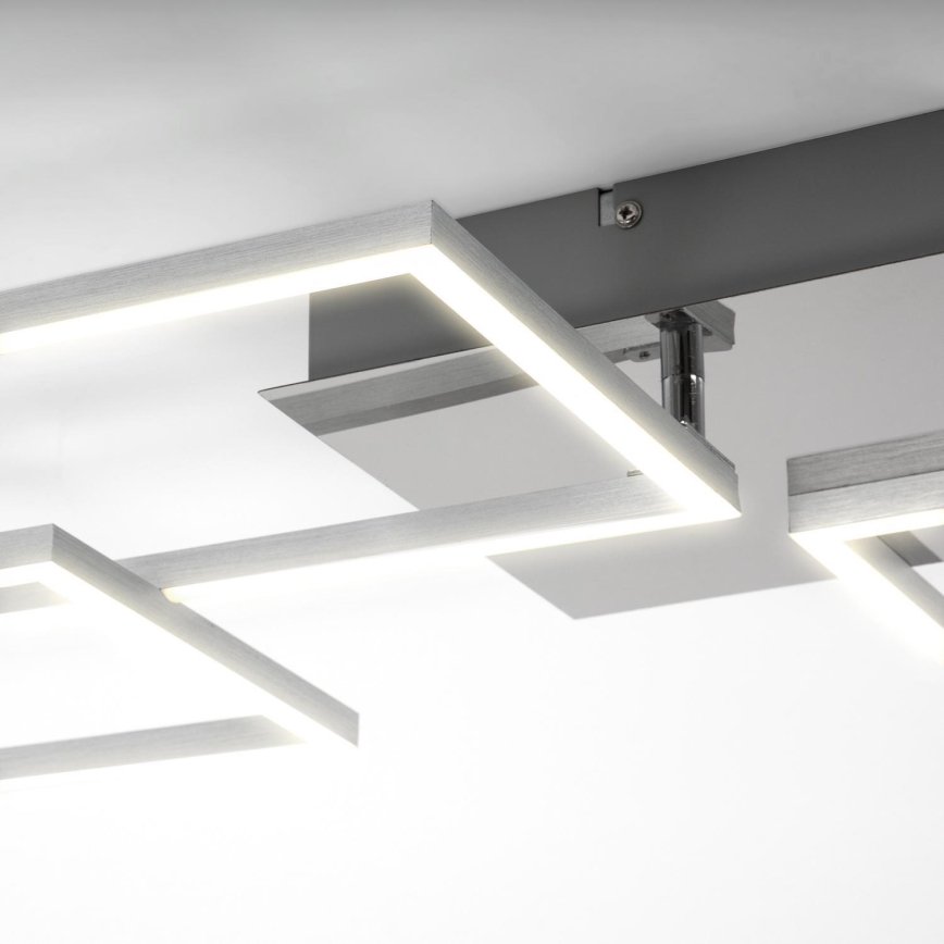 Briloner 3091-018 - Dimbare LED Plafondlamp FRAME LED/30W/230V glanzend chroom