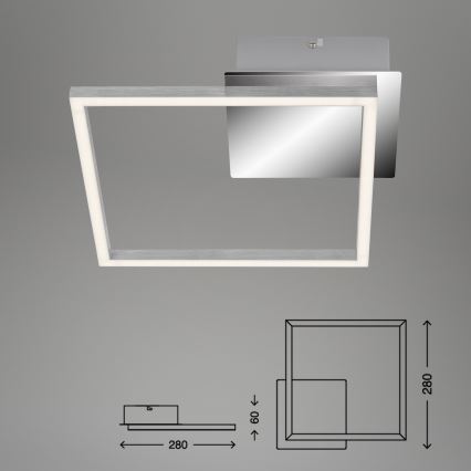 Briloner 3105-018 - Dimbare LED Plafond Lamp FRAMES LED/9,7W/230V