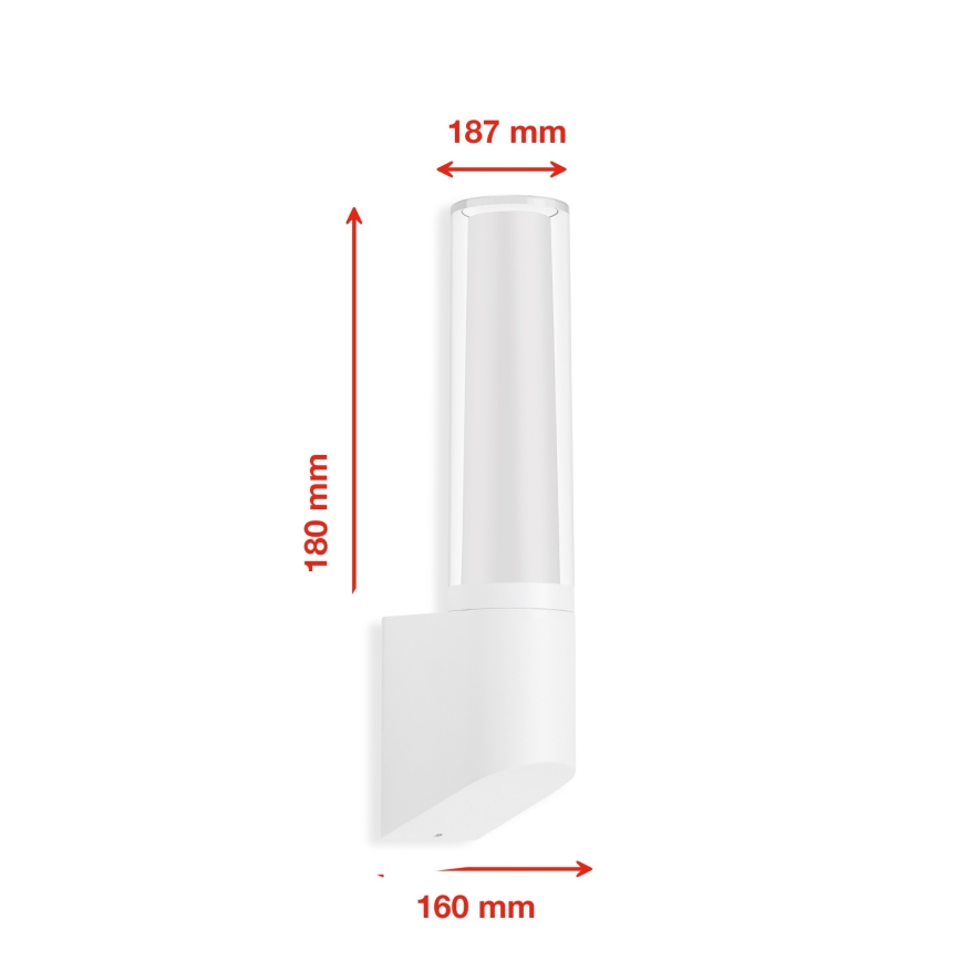 Briloner 311306TF - LED Wandlamp voor buiten LED/8W/230V 4000K IP44 wit