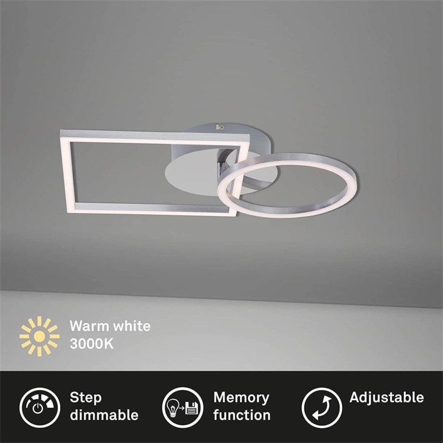 Briloner 3114-018 - Dimbare LED plafondlamp FRAME LED/19,6W/230V 3000K