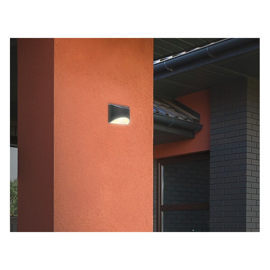 Briloner 3133015 - LED Solar wandlamp LED/2W/3,7V IP44 3000K