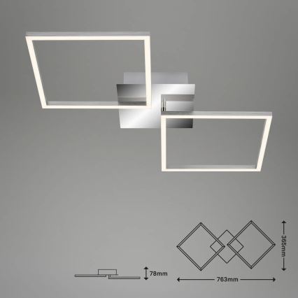 Briloner 3192-018 - LED plafondlamp FRAMES 2xLED/16W/230V