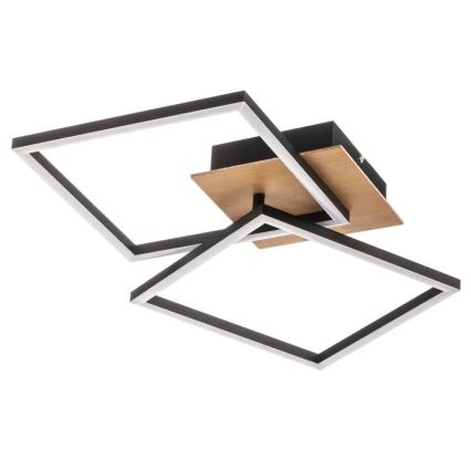 Briloner 3210-014 - Dimbare LED Plafondlamp FRAME 2xLED/11W/230V bruin