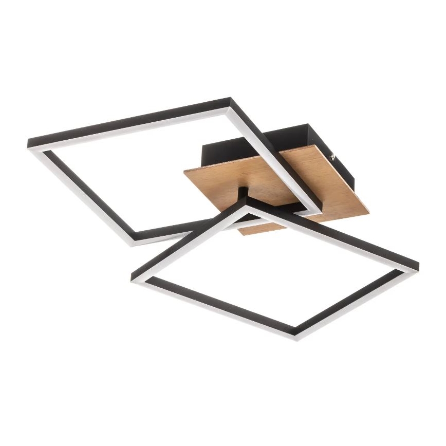 Briloner 3210-014 - Dimbare LED Plafondlamp FRAME 2xLED/11W/230V bruin