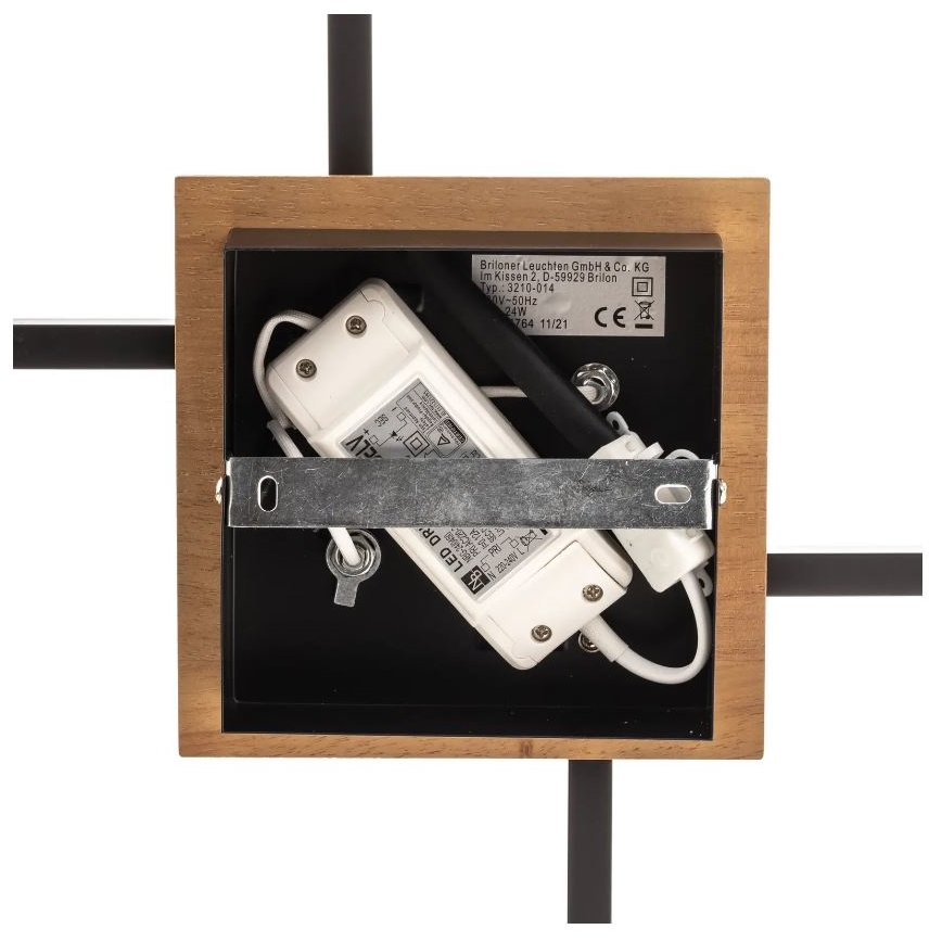 Briloner 3210-014 - Dimbare LED Plafondlamp FRAME 2xLED/11W/230V bruin